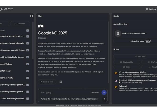 Google talks up NotebookLM upgrades by making it talk up Google I/O 2025