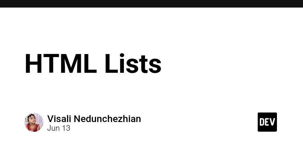 HTML Lists – DEV Community