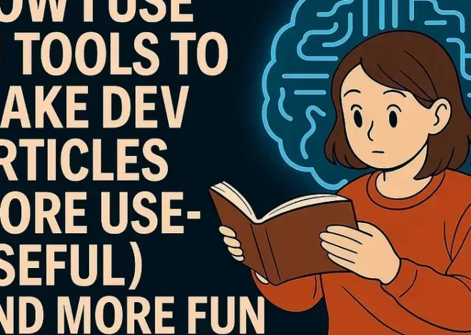 How i use AI tools to make dev articles more useful (and more fun to read)