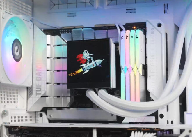 Thermaltake’s new AIO liquid cooler features a 3.95-inch LCD display and swappable reverse-blade fans