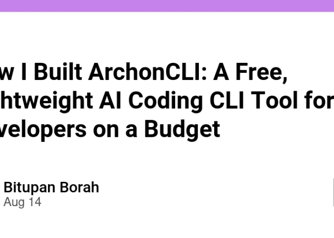 How I Built ArchonCLI: A Free, Lightweight AI Coding CLI Tool for Developers on a Budget