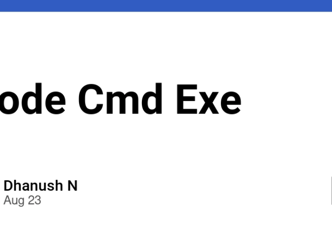 Node Cmd Exe – DEV Community