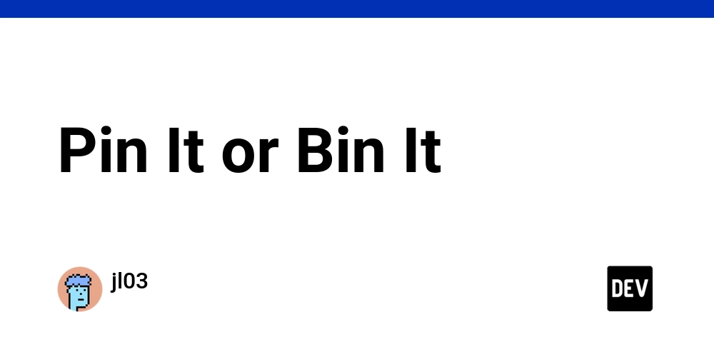 Pin It or Bin It