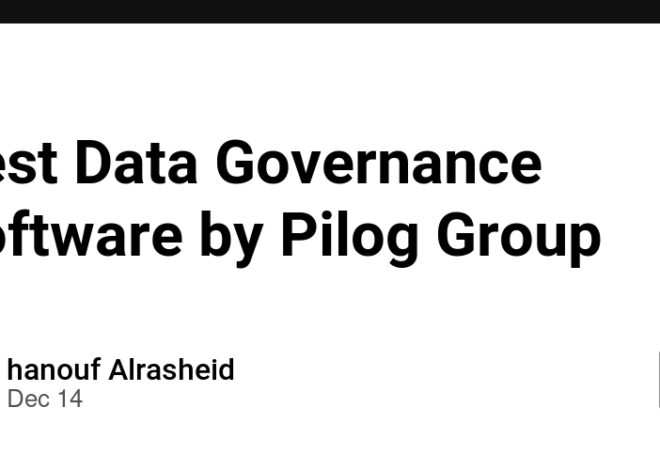 Best Data Governance Software by Pilog Group