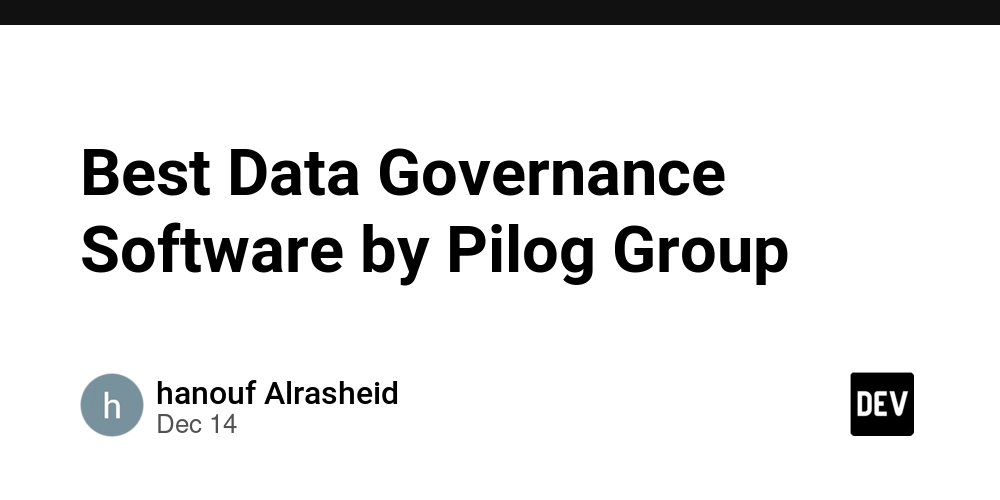Best Data Governance Software by Pilog Group