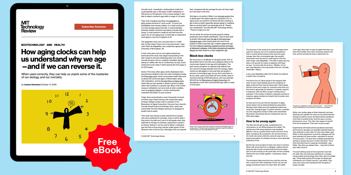 Exclusive eBook: Aging Clocks & Understanding Why We Age