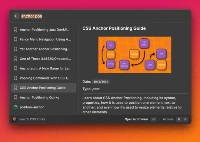 Search CSS-Tricks Raycast Extension | CSS-Tricks