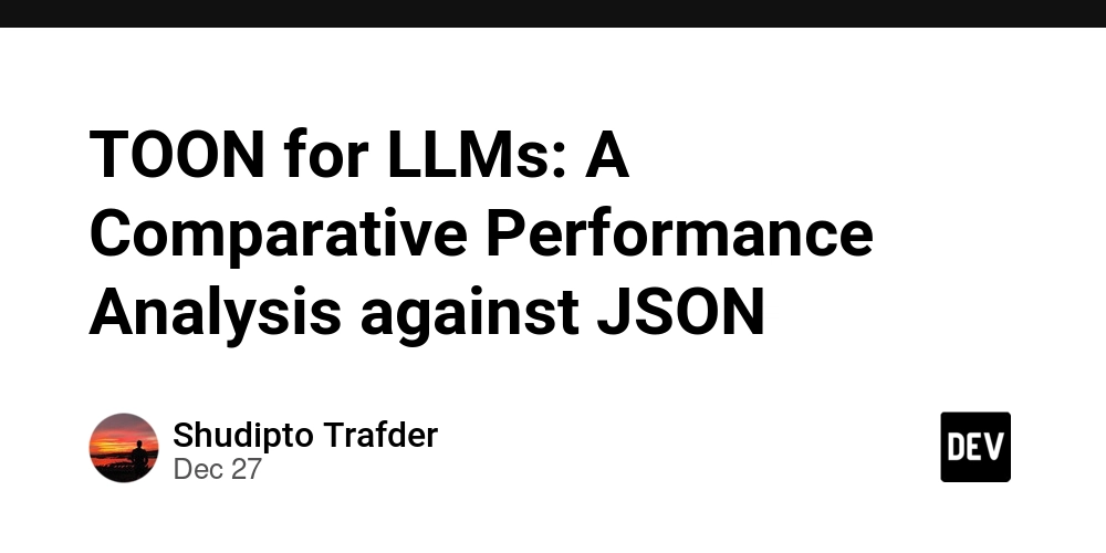 TOON for LLMs: A Comparative Performance Analysis against JSON