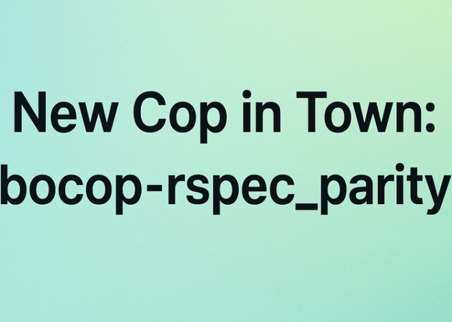 A New Cop in Town: rubocop-rspec_parity