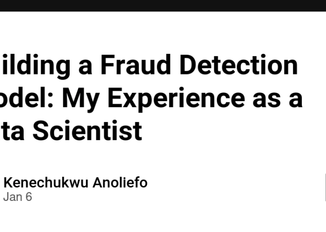 Building a Fraud Detection Model: My Experience as a Data Scientist