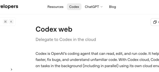 Codex cloud is now called Codex web