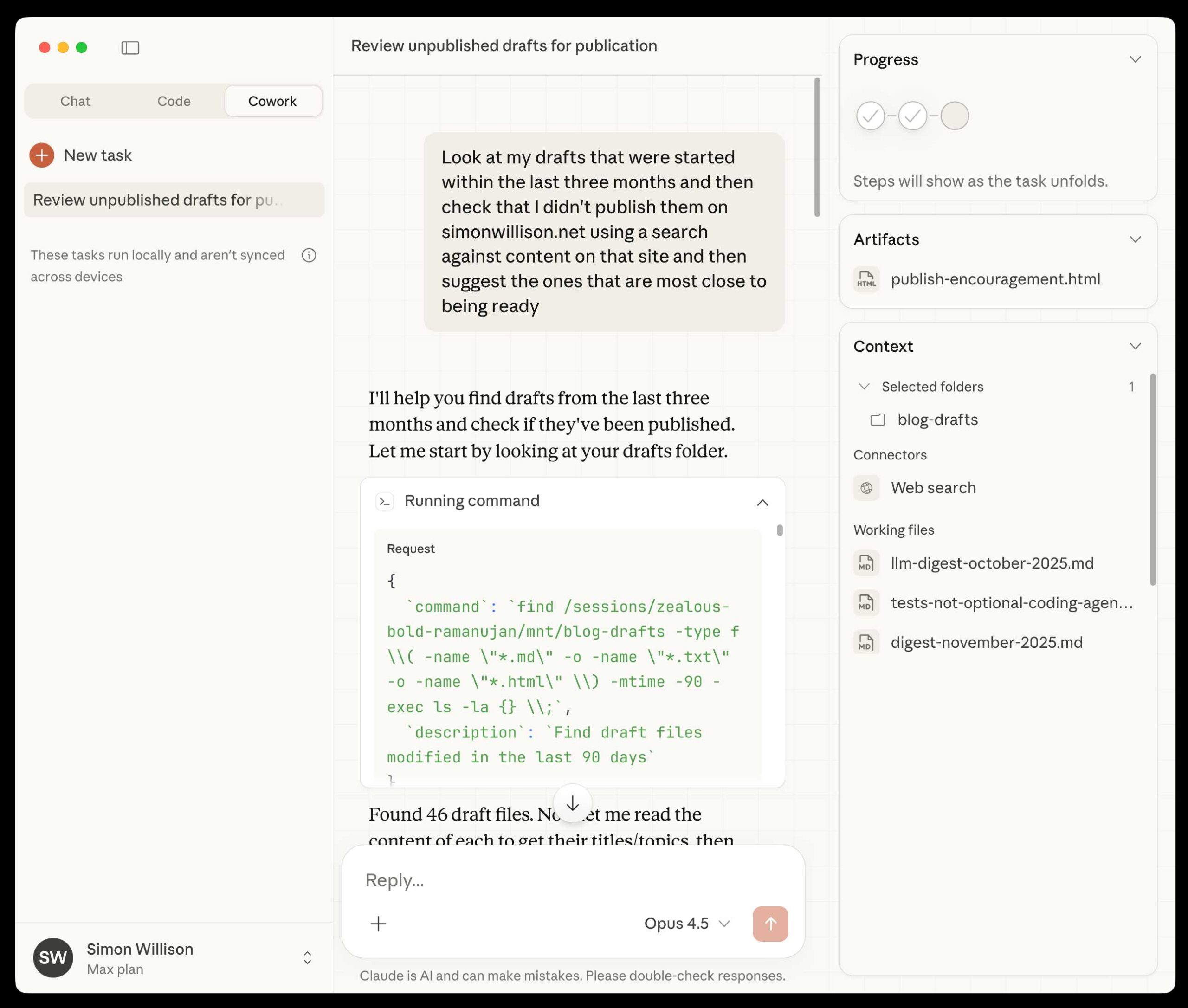 First impressions of Claude Cowork, Anthropic’s general agent