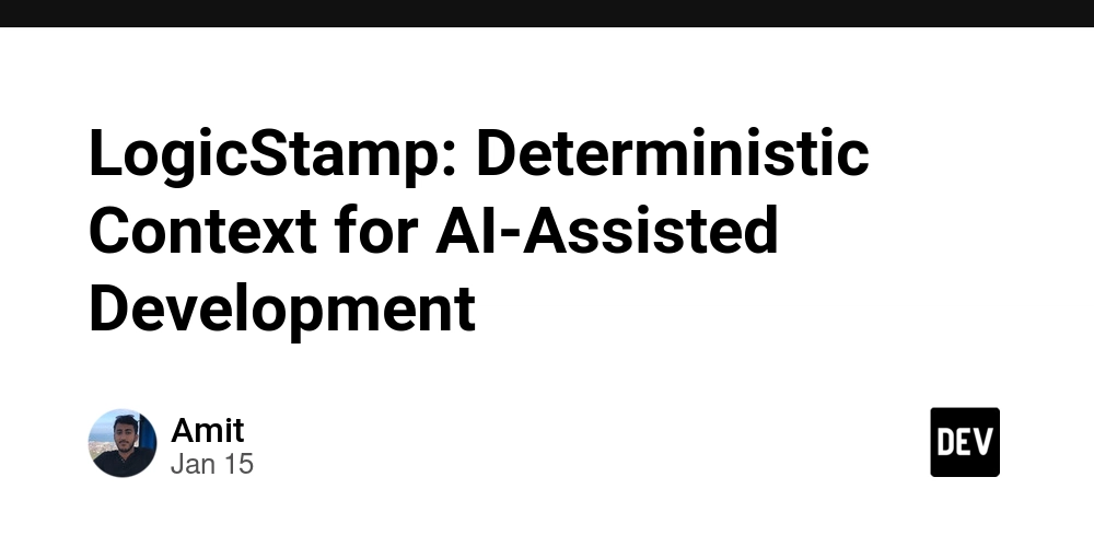 LogicStamp: Deterministic Context for AI-Assisted Development