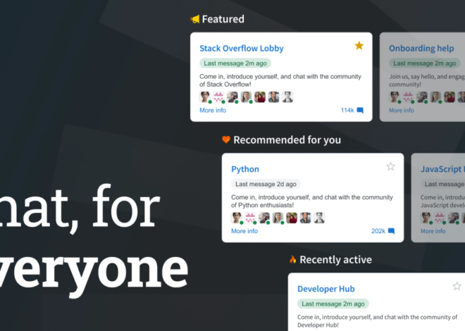 Now everyone can chat on Stack Overflow