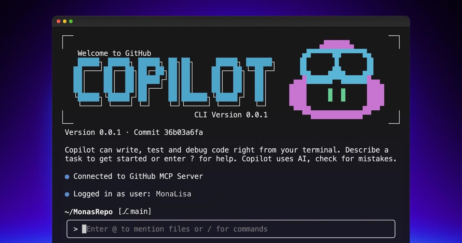 Power agentic workflows in your terminal with GitHub Copilot CLI