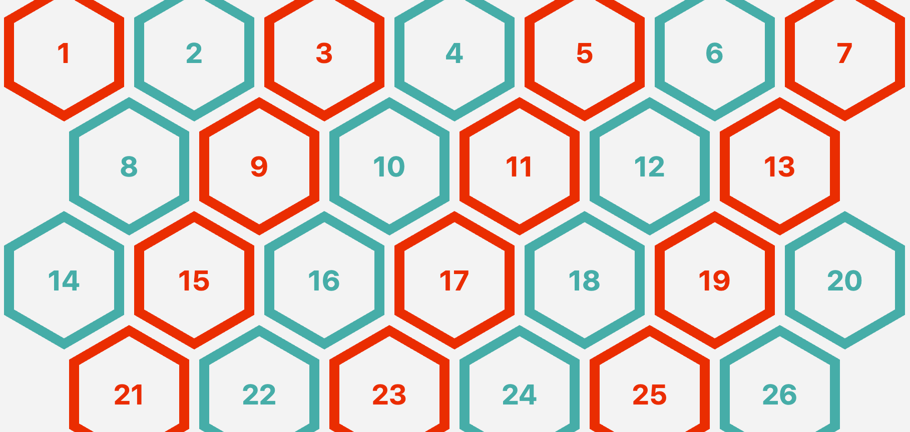 Responsive Hexagon Grid Using Modern CSS
