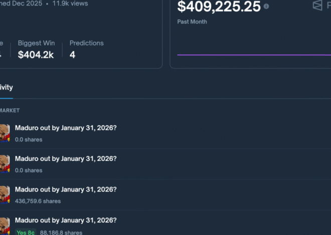 Someone made $400,000 on Polymarket betting on Nicolás Maduro’s capture