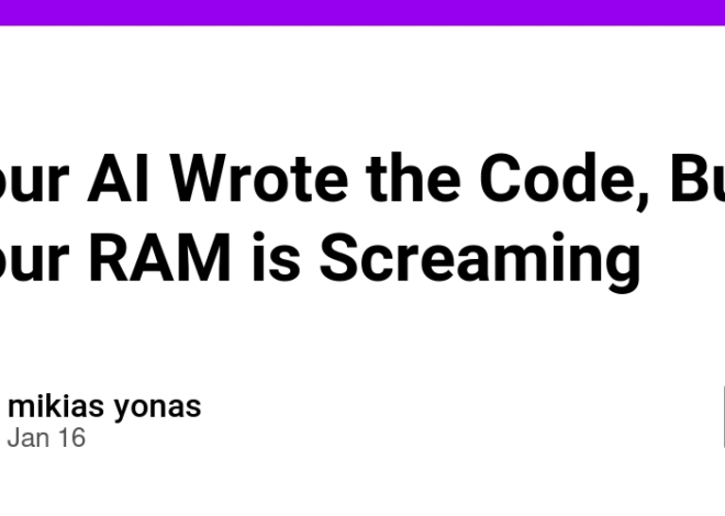 Your AI Wrote the Code, But Your RAM is Screaming