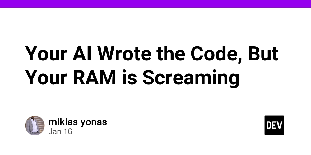 Your AI Wrote the Code, But Your RAM is Screaming