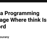 I Built a Programming Language Where think Is a Keyword