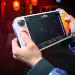 My Arcade Atari Gamestation Go in hands