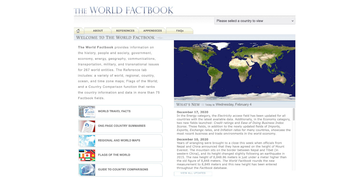 Spotlighting The World Factbook as We Bid a Fond Farewell