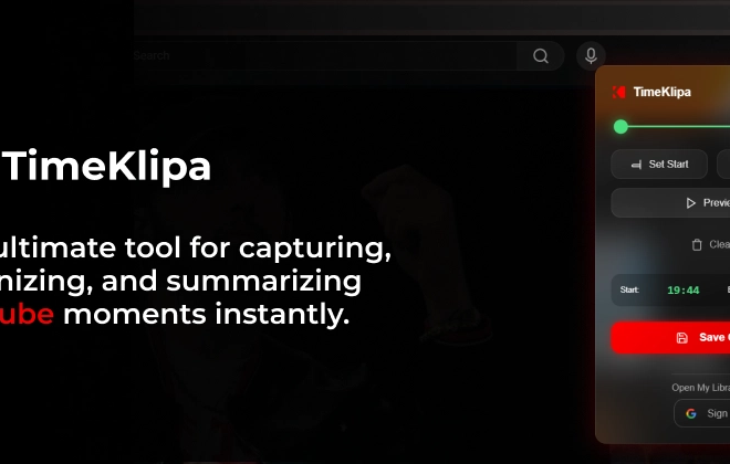 TimeKlipa — The ultimate tool for capturing YouTube timestamps and bookmarking clips from the timeline